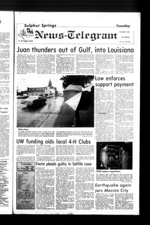 Sulphur Springs News-Telegram (Sulphur Springs, Tex.), Vol. 107, No. 256, Ed. 1 Tuesday, October 29, 1985