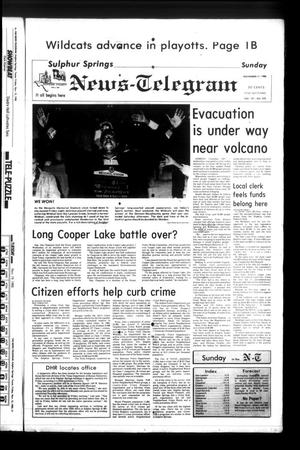 Primary view of object titled 'Sulphur Springs News-Telegram (Sulphur Springs, Tex.), Vol. 107, No. 272, Ed. 1 Sunday, November 17, 1985'.