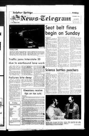 Sulphur Springs News-Telegram (Sulphur Springs, Tex.), Vol. 107, No. 282, Ed. 1 Friday, November 29, 1985