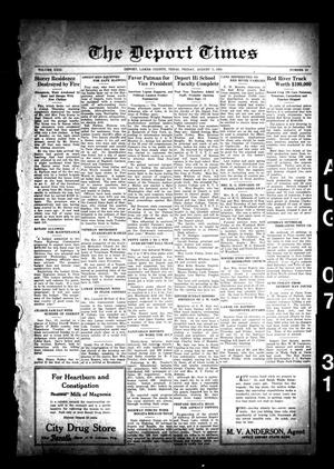 The Deport Times (Deport, Tex.), Vol. 23, No. 26, Ed. 1 Friday, August 7, 1931