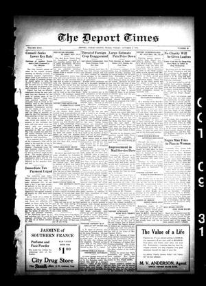 The Deport Times (Deport, Tex.), Vol. 23, No. 35, Ed. 1 Friday, October 9, 1931