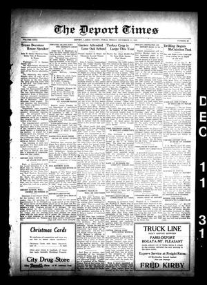 The Deport Times (Deport, Tex.), Vol. 23, No. 44, Ed. 1 Friday, December 11, 1931