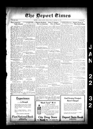 The Deport Times (Deport, Tex.), Vol. 23, No. 50, Ed. 1 Friday, January 22, 1932