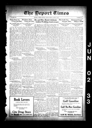 The Deport Times (Deport, Tex.), Vol. 25, No. 17, Ed. 1 Friday, June 2, 1933