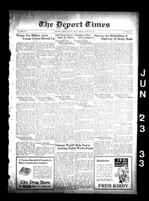The Deport Times (Deport, Tex.), Vol. 25, No. 20, Ed. 1 Friday, June 23, 1933