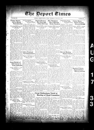 The Deport Times (Deport, Tex.), Vol. 25, No. 28, Ed. 1 Thursday, August 17, 1933