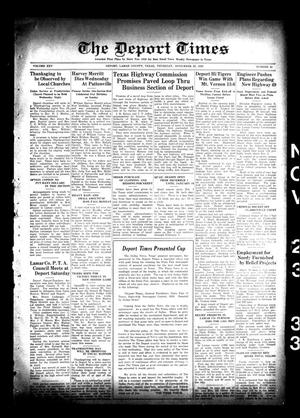 The Deport Times (Deport, Tex.), Vol. 25, No. 42, Ed. 1 Thursday, November 23, 1933