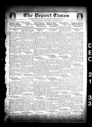 The Deport Times (Deport, Tex.), Vol. 25, No. 46, Ed. 1 Thursday, December 21, 1933