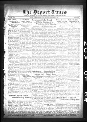 The Deport Times (Deport, Tex.), Vol. 26, No. 43, Ed. 1 Thursday, November 1, 1934