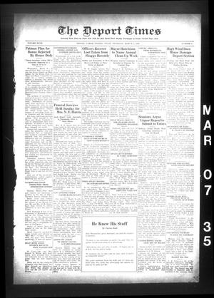 The Deport Times (Deport, Tex.), Vol. 27, No. 5, Ed. 1 Thursday, March 7, 1935