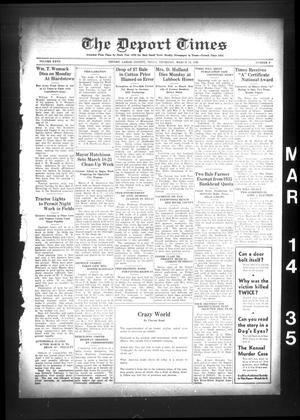 The Deport Times (Deport, Tex.), Vol. 27, No. 6, Ed. 1 Thursday, March 14, 1935