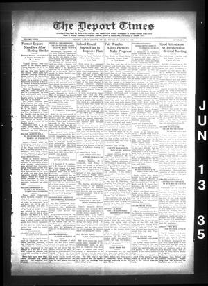 The Deport Times (Deport, Tex.), Vol. 27, No. 19, Ed. 1 Thursday, June 13, 1935