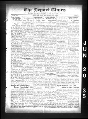 The Deport Times (Deport, Tex.), Vol. 27, No. 20, Ed. 1 Thursday, June 20, 1935