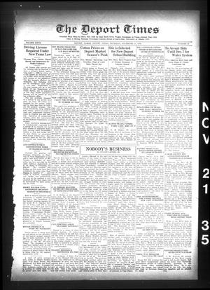 The Deport Times (Deport, Tex.), Vol. 27, No. 42, Ed. 1 Thursday, November 21, 1935