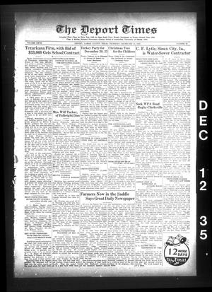 The Deport Times (Deport, Tex.), Vol. 27, No. 45, Ed. 1 Thursday, December 12, 1935