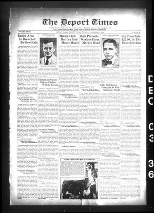 The Deport Times (Deport, Tex.), Vol. 28, No. 44, Ed. 1 Thursday, December 3, 1936