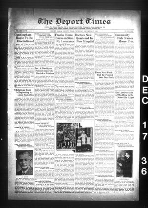 The Deport Times (Deport, Tex.), Vol. 28, No. 46, Ed. 1 Thursday, December 17, 1936