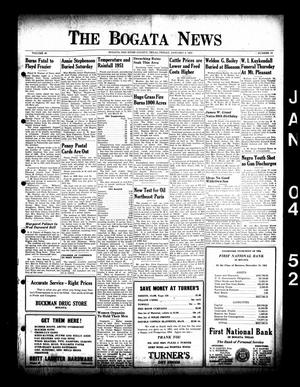 The Bogata News (Bogata, Tex.), Vol. 40, No. 11, Ed. 1 Friday, January 4, 1952
