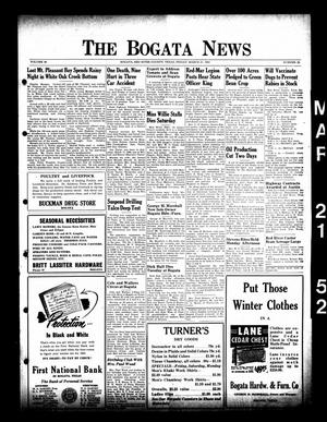 The Bogata News (Bogata, Tex.), Vol. 40, No. 22, Ed. 1 Friday, March 21, 1952