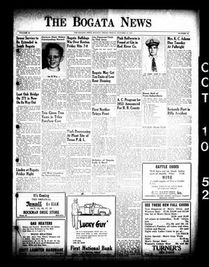 The Bogata News (Bogata, Tex.), Vol. 40, No. 51, Ed. 1 Friday, October 10, 1952