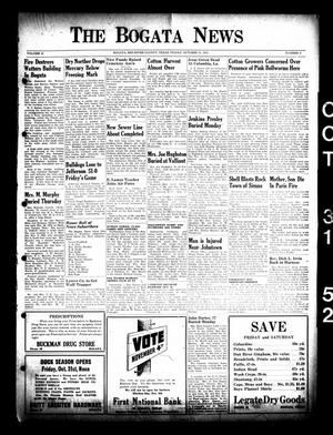 The Bogata News (Bogata, Tex.), Vol. 41, No. 2, Ed. 1 Friday, October 31, 1952