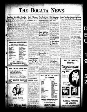 The Bogata News (Bogata, Tex.), Vol. 41, No. 8, Ed. 1 Friday, December 19, 1952
