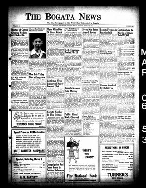 The Bogata News (Bogata, Tex.), Vol. 41, No. 20, Ed. 1 Friday, March 6, 1953