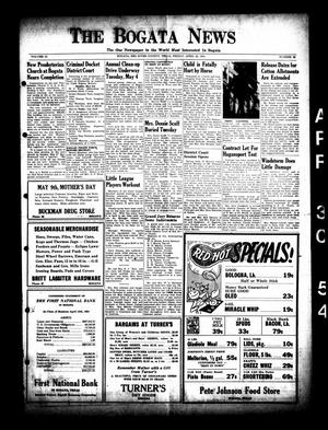 The Bogata News (Bogata, Tex.), Vol. 42, No. 28, Ed. 1 Friday, April 30, 1954