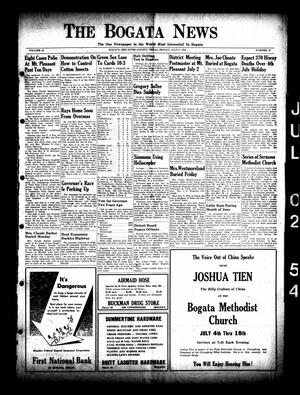 The Bogata News (Bogata, Tex.), Vol. 42, No. 37, Ed. 1 Friday, July 2, 1954