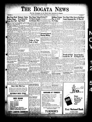 The Bogata News (Bogata, Tex.), Vol. 43, No. 4, Ed. 1 Friday, November 12, 1954
