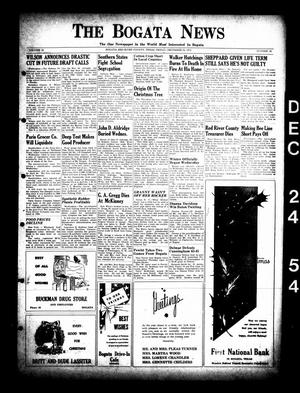 The Bogata News (Bogata, Tex.), Vol. 43, No. 10, Ed. 1 Friday, December 24, 1954