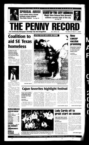 The Penny Record (Bridge City, Tex.), Vol. 38, No. 40, Ed. 1 Wednesday, March 1, 2000