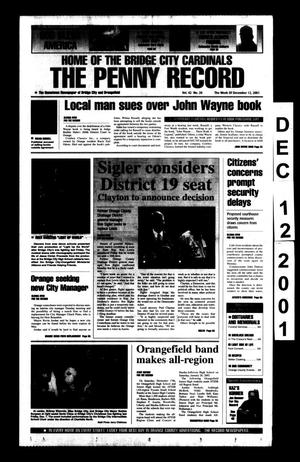 The Penny Record (Bridge City, Tex.), Vol. 42, No. 20, Ed. 1 Wednesday, December 12, 2001