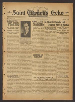 Saint Edward's Echo (Austin, Tex.), Vol. 11, No. 13, Ed. 1 Wednesday, April 9, 1930