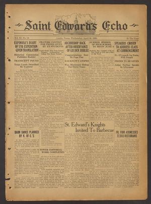Saint Edward's Echo (Austin, Tex.), Vol. 11, No. 14, Ed. 1 Wednesday, April 30, 1930