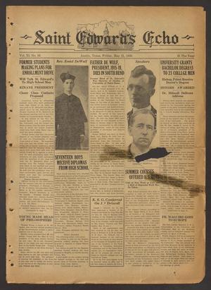 Saint Edward's Echo (Austin, Tex.), Vol. 11, No. 16, Ed. 1 Saturday, May 31, 1930