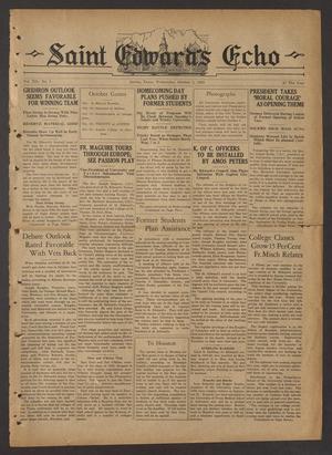Saint Edward's Echo (Austin, Tex.), Vol. 12, No. 1, Ed. 1 Wednesday, October 1, 1930