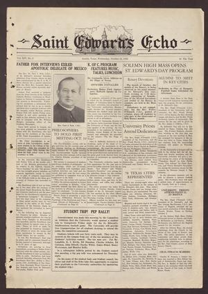 Saint Edward's Echo (Austin, Tex.), Vol. 14, No. 2, Ed. 1 Wednesday, October 12, 1932