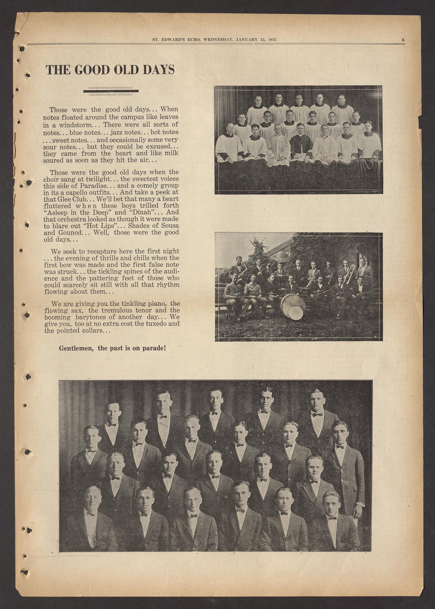 Saint Edward's Echo (Austin, Tex.), Vol. 18, No. 8, Ed. 1 Wednesday, January 13, 1937
                                                
                                                    [Sequence #]: 5 of 8
                                                