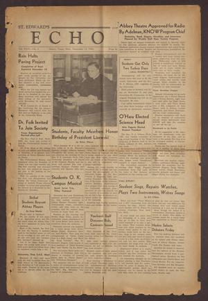St. Edward's Echo (Austin, Tex.), Vol. 24, No. 8, Ed. 1 Wednesday, November 13, 1940