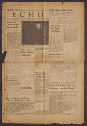 St. Edward's Echo (Austin, Tex.), Vol. 24, No. 16, Ed. 1 Wednesday, March 12, 1941