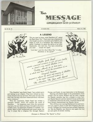 The Message, Volume 9, Number 24, March 1982