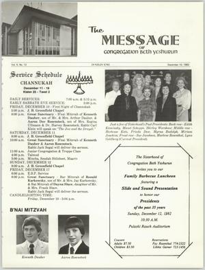 The Message, Volume 10, Number 12, December 1982