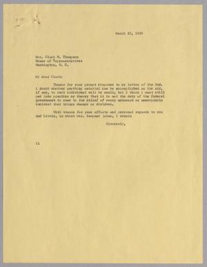 [Letter from I. H. Kempner to Clark W. Thompson, March 10, 1959]