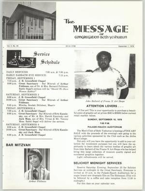 The Message, Volume 5, Number 44, September 1978