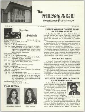 The Message, Volume 9, Number 29, April 1982