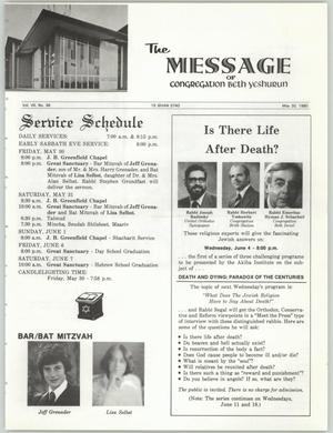 The Message, Volume 7, Number 36, May 1980