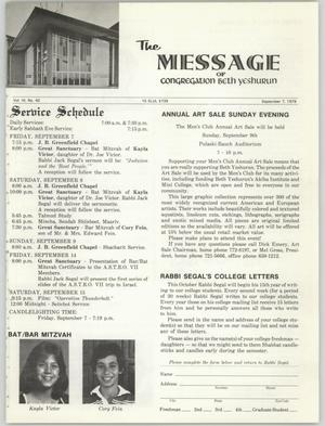 The Message, Volume 6, Number 42, September 1979