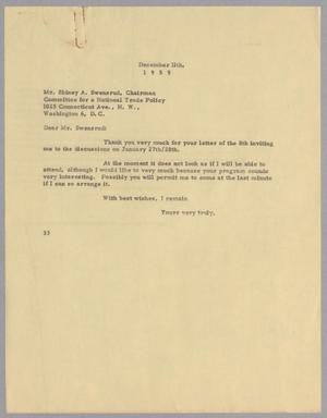 [Letter from Harris L. Kempner to Sidney A. Swensrud, December 11, 1959]