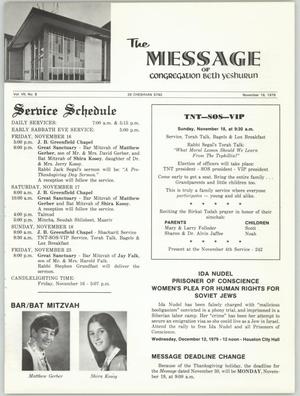 The Message, Volume 7, Number 8, November 1979